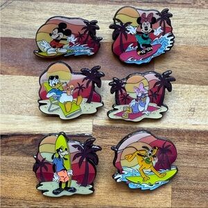 Loungefly Disney Mickey Mouse And Friends Sunset Blind Box Full Set Enamel Pins
